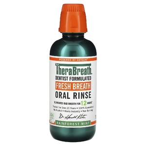 TheraBreath, Fresh Breath, Ополаскиватель для полости рта, мята из тропических лесов, 16 жидких унций (473 мл)