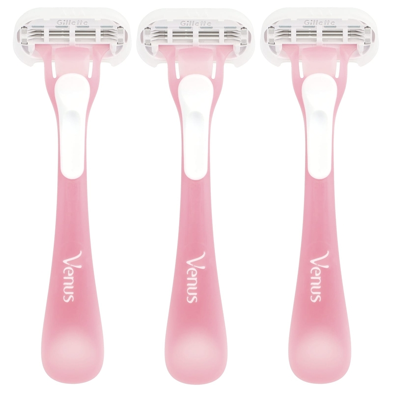 Gillette, Venus, для чувствительной кожи, 3 одноразовых бритвенных станка