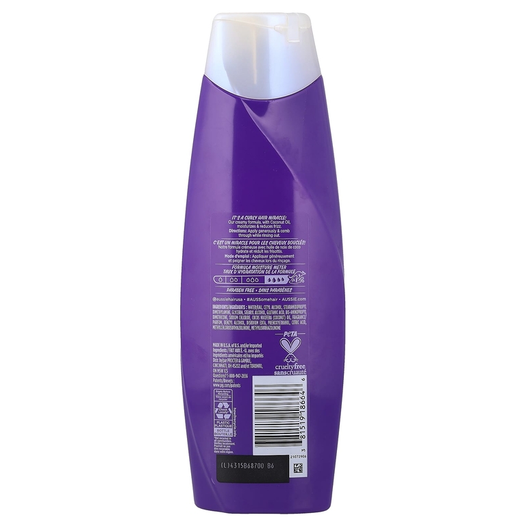 Aussie, Miracle Curls, кондиционер с кокосовым маслом, 360 мл (12,1 жидк. унции)