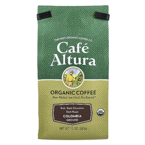 Cafe Altura, Органический кофе, Колумбия, молотый, темной обжарки, 283 г (10 унций) (Товар снят с продажи) 