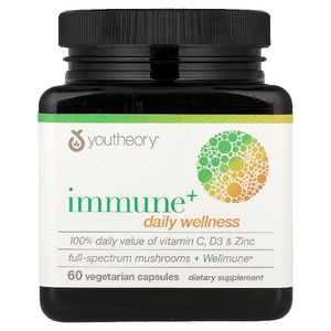 Youtheory, Immune + Daily Wellness, 60 вегетарианских капсул