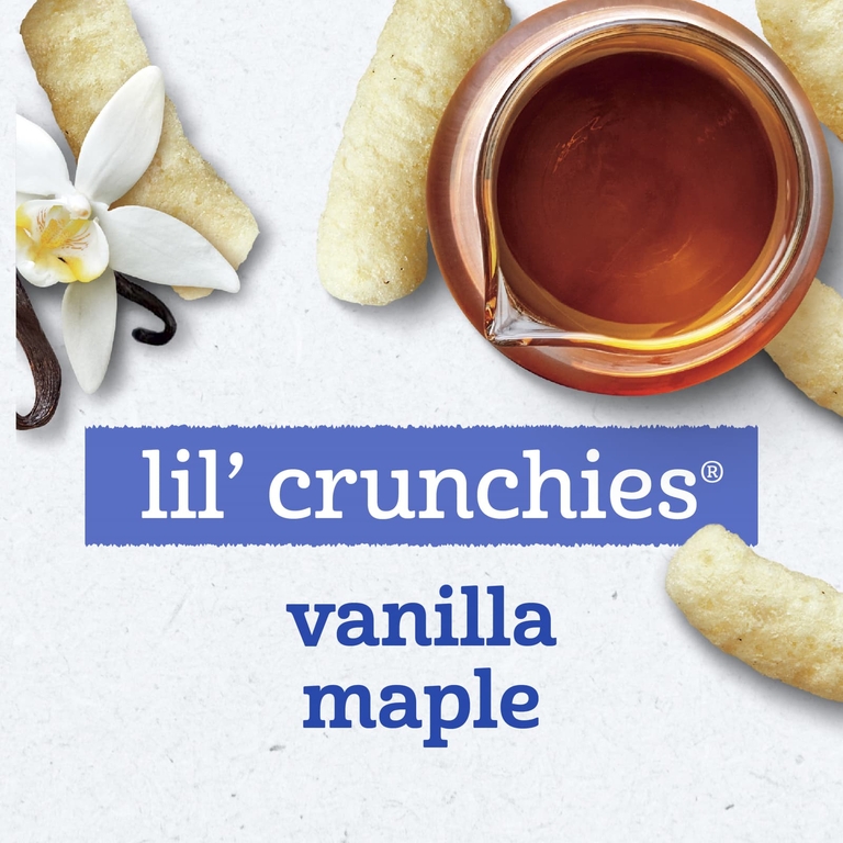 Gerber, Snacks for Baby, Lil 'Crunchies, снек из запеченного зерна, от 8 месяцев, ванильный клен, 42 г (1,48 унции) (Товар снят с продажи) 
