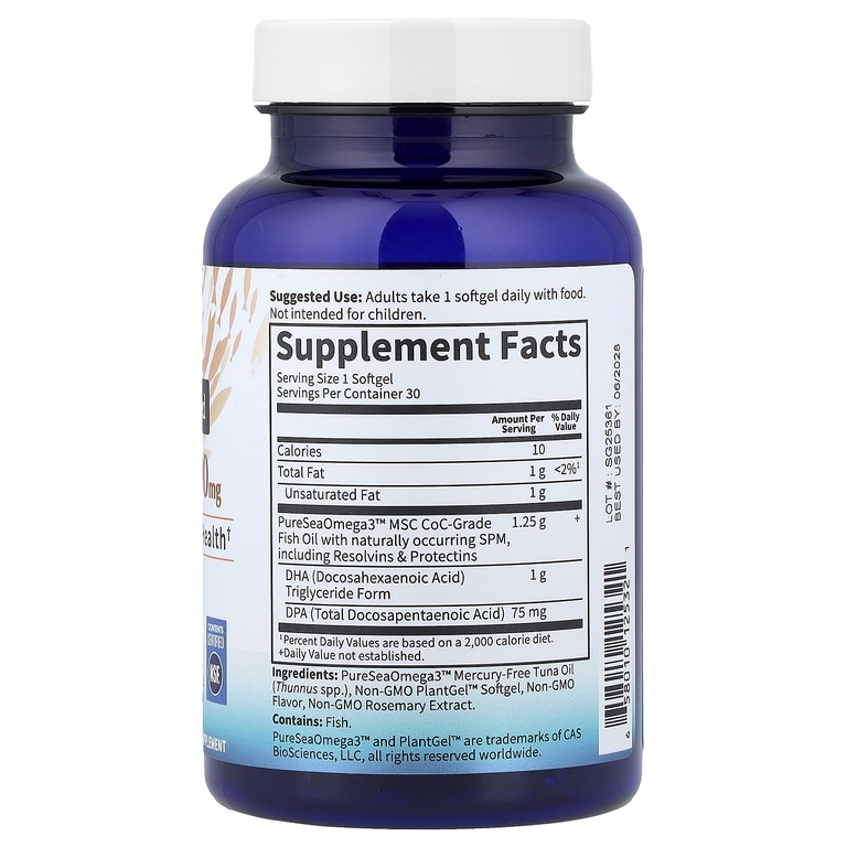 Garden of Life, Компания Dr. Formulated ДГК и ДПК, со вкусом цитрусовых, 30 капсул