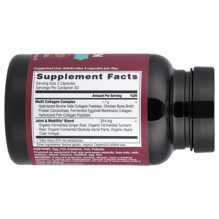 Ancient Nutrition, комплекс коллагенов, для суставов и подвижности, 90 капсул