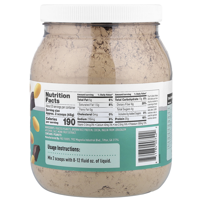 PB2 Foods, Performance, какао и арахисовый протеин, 907 г (32 унции)