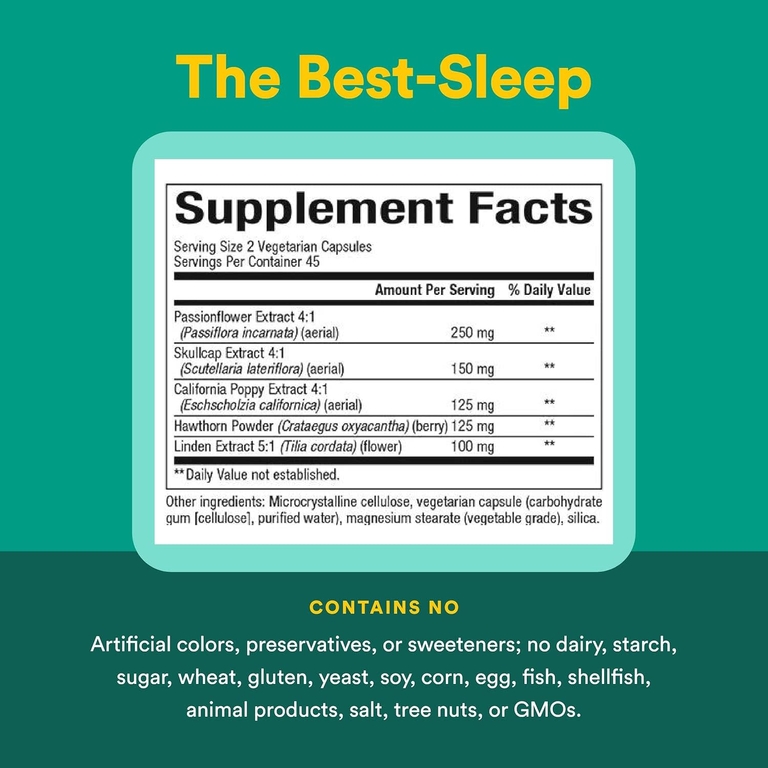 Natural Factors, Stress-Relax®, The Best-Sleep®, 90 вегетарианских капсул