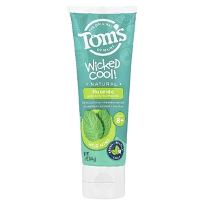 Tom's of Maine, Отличная прохлада!®, зубная паста с натуральным фторидом, антикариесная зубная паста, для детей старше 8 лет, мягкая мята, 144 г (5,1 унции)