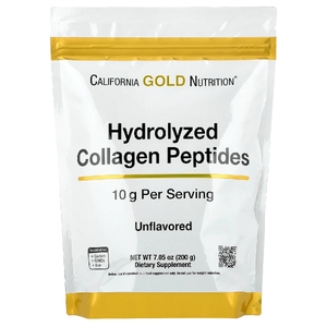 California Gold Nutrition, пептиды гидролизованного коллагена типов I и III, без добавок, 200 г (7,05 унции)
