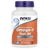 NOW Foods, рыбий жир с омега-3, 1000 мг, 180 ЭПК, 120 ДГК, 100 капсул