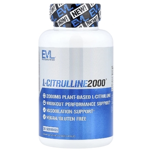 EVLution Nutrition, L-Citrulline2000®, 90 растительных капсул (666 мг в 1 капсуле)