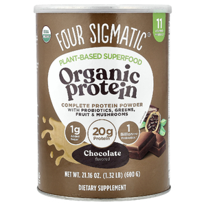 Four Sigmatic, суперфуд растительного происхождения, органический белок, шоколад, 600 г (1,32 фунта)