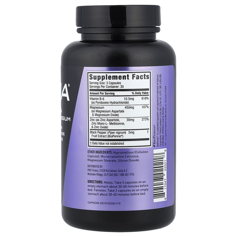 JYM Supplement Science, ZMA®, цинк и магний, 90 вегетарианских капсул
