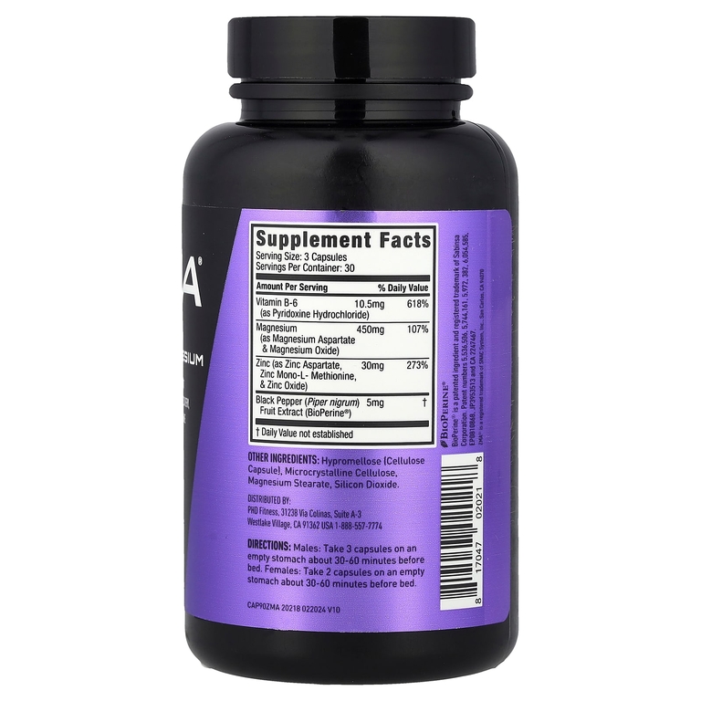 JYM Supplement Science, ZMA®, цинк и магний, 90 вегетарианских капсул