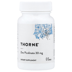 Thorne, пиколинат цинка, 30 мг, 60 капсул