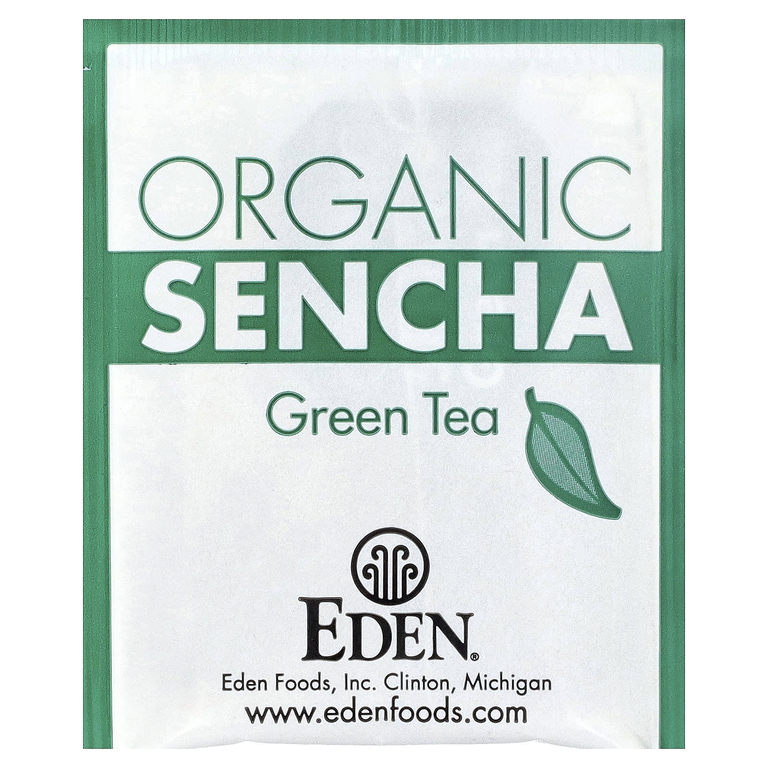 Eden Foods, органический сенча, зеленый чай, 16 чайных пакетиков, 24 г (0,84 унции) (Товар снят с продажи) 