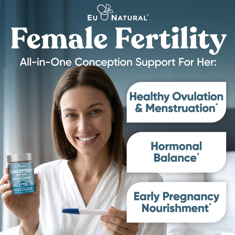Eu Natural, Conception™  For Her, поддержка фертильности, 60 вегетарианских капсул
