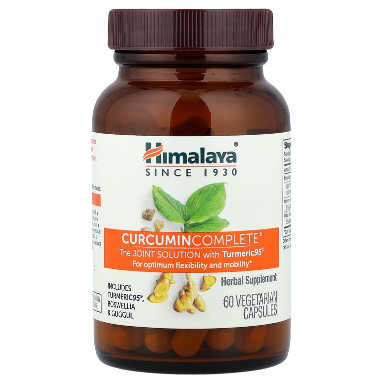 Himalaya, Curcumin Complete, Совместное решение, 60 вегетарианских капсул (Товар снят с продажи) 