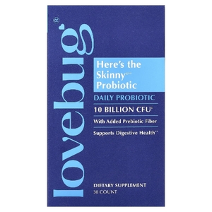 LoveBug Probiotics, Here's The Skinny®, пробиотик, 30 таблеток