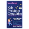 LoveBug Probiotics, пробиотики для детей, от 4 лет, с ягодным вкусом,10 млрд КОЕ, 30 жевательных таблеток