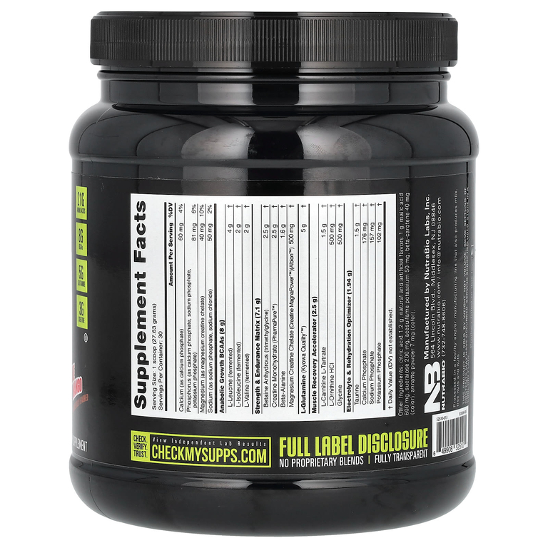 NutraBio, Reload Recovery Matrix, апельсин и манго, 829 г (1,83 фунта)