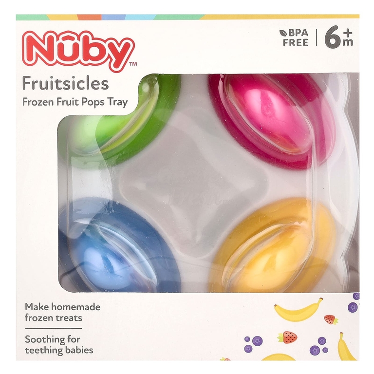 Nuby, Garden Fresh Fruitsicles, от 6 месяцев, 4 пакетика (Товар снят с продажи) 