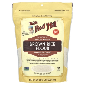 Bob's Red Mill, Мука из коричневого риса, цельнозерновая, 680 г (24 унции)