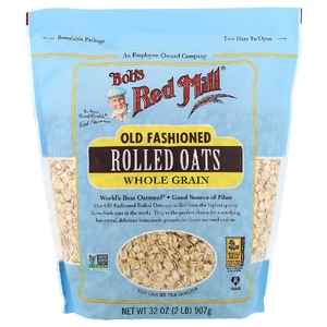 Bob's Red Mill, Old Fashioned Rolled Oats, цельнозерновые, 907 г (32 унции)