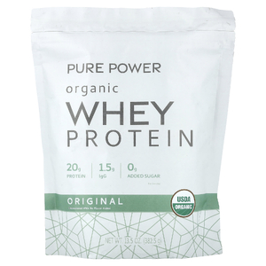 Dr. Mercola, Pure Power, органический сывороточный протеин, оригинальный вкус, 382,5 г (13,5 унции)