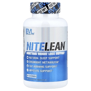 EVLution Nutrition, NiteLean, поддержка для снижения веса в ночное время, 30 растительных капсул