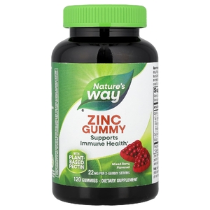 Nature's Way, жевательные таблетки с цинком, ягодный вкус, 120 жевательных таблеток (11 мг в 1 таблетке)