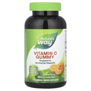 Nature's Way, жевательные таблетки с витамином C, со вкусом апельсина, 120 жевательных таблеток (125 мг в 1 жевательной таблетке)