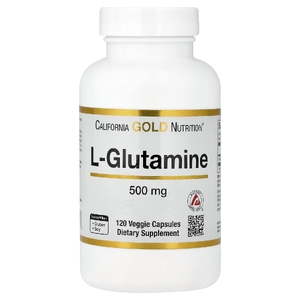 California Gold Nutrition, AjiPure®, L-глютамин, 120 растительных капсул (500 мг в 1 капсуле)