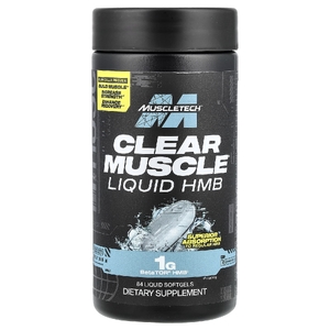 MuscleTech, Clear Muscle®, Liquid HMB, 84 капсулы