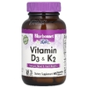 Bluebonnet Nutrition, витамины D3 и K2, 60 вегетарианских капсул