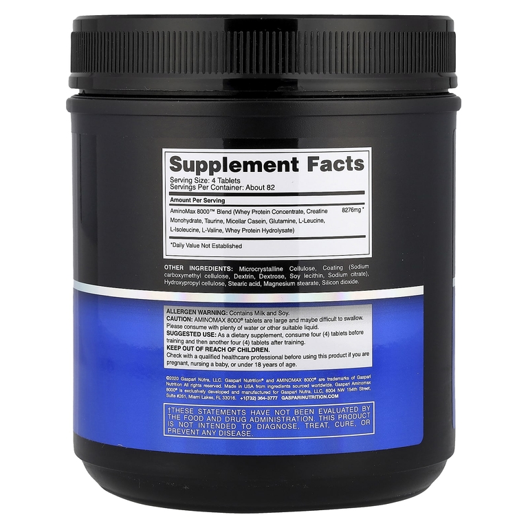 Gaspari Nutrition, AminoMax 8000®, 325 таблеток