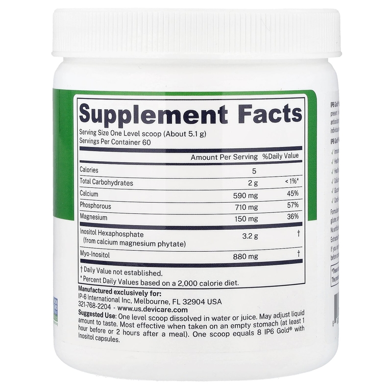 IP-6 International, IP6 Gold®  Powder с инозитолом, 308 г