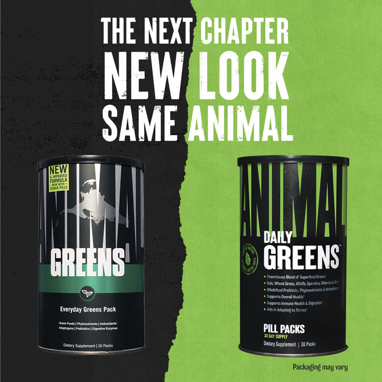 Animal, Daily Greens, таблетки в упаковке, 30 пакетиков
