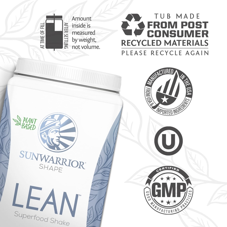Sunwarrior, Lean™ Superfood Shake, ваниль, 720 г (1,59 фунта)