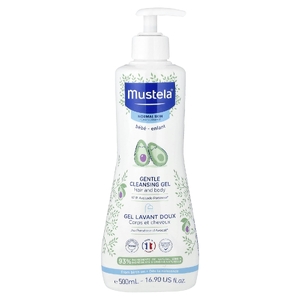 Mustela, мягкий очищающий гель с авокадо, для волос и тела, 500 мл (16,9 жидк. унции)
