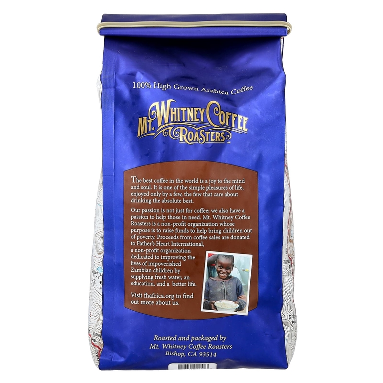Mt. Whitney Coffee Roasters, органический кофе из Перу, зерновой, средней обжарки, 907 г (32 унций)