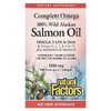 Natural Factors, Complete Omega, 100% жир дикого аляскинского лосося, 1300 мг, 180 капсул Enteripure