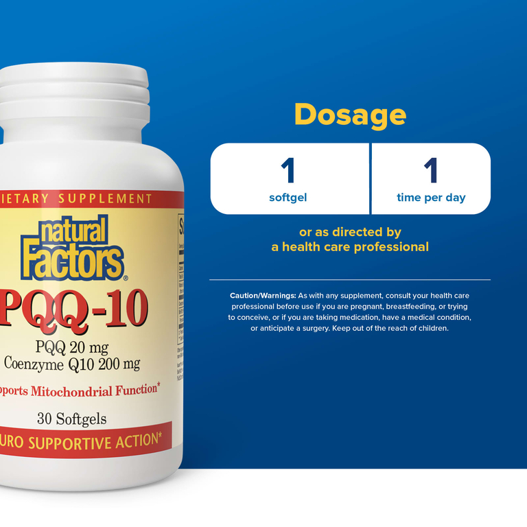 Natural Factors, PQQ-10, 30 капсул