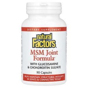 Natural Factors, средство для здоровья суставов с МСМ, глюкозамином и хондроитинсульфатом, 90 капсул (Товар снят с продажи) 