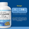 Natural Factors, микронизированный L-глютамин, 1000 мг, 180 вегетарианских капсул