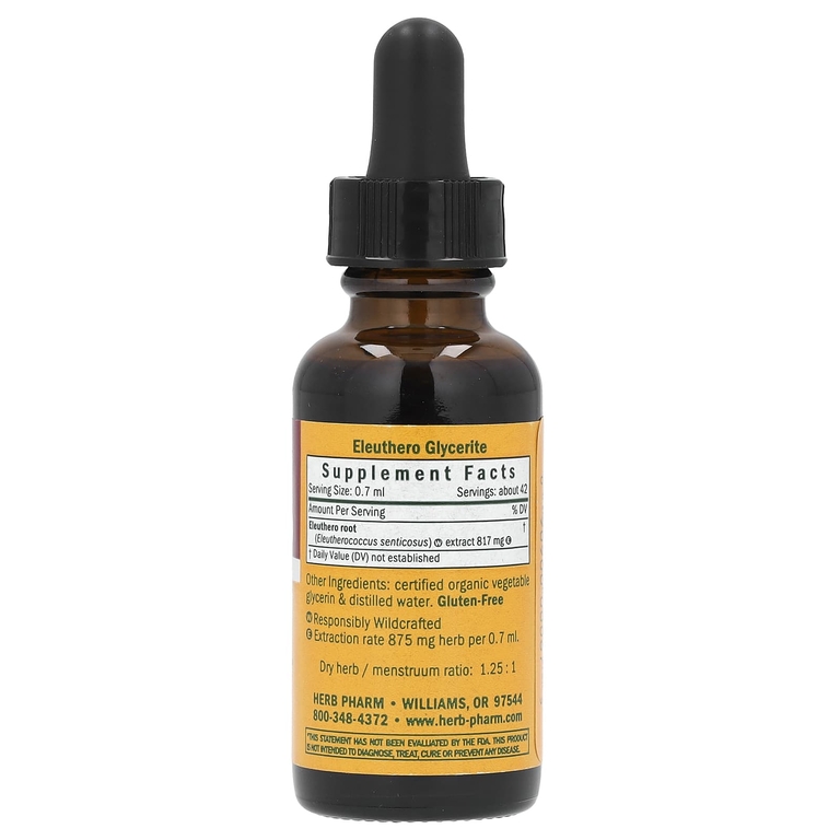 Herb Pharm, элеутерококк, глицерит, 30 мл (Товар снят с продажи) 