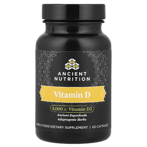 Ancient Nutrition, Витамин D, 60 капсул