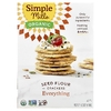 Simple Mills, Крекеры из органической муки, все, 4,25 унции (120 г)