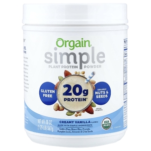 Orgain, Simple, растительный протеин в порошке, сливочная ваниль, 567 г (1,25 фунта) (Товар снят с продажи) 