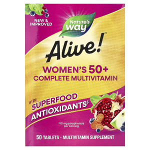 Nature's Way, Alive!®, комплекс мультивитаминов для женщин старше 50 лет, 50 таблеток
