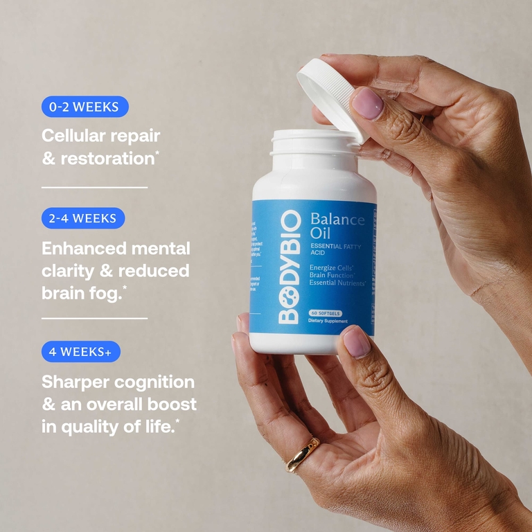 BodyBio, Balance Oil, незаменимые жирные кислоты, 180 капсул